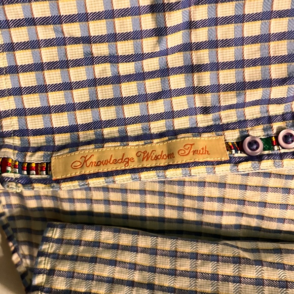 Robert Graham - Men’s XL - White & Blue - Classic Button-up Shirt - 100% Cotton - Picture 4 of 15